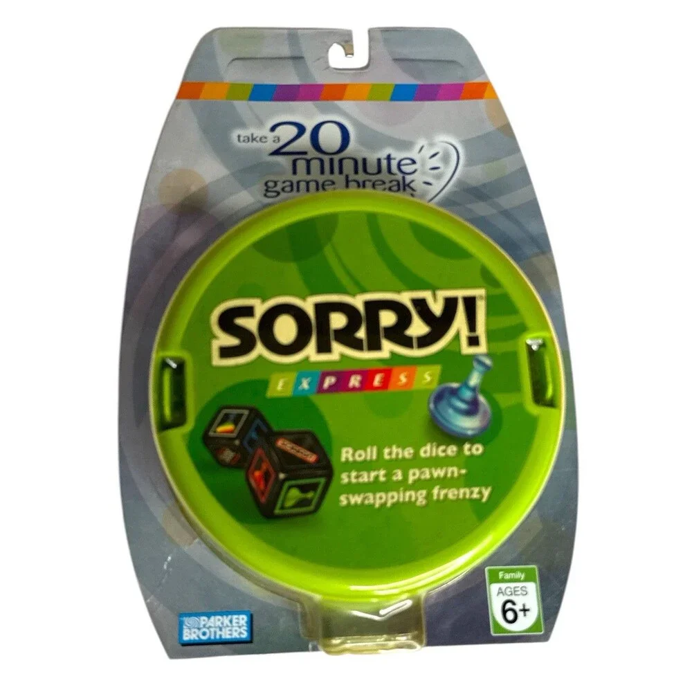 Sorry Express Travel Game Hasbro 2007 | 20 Minute Game Break Factory Sealed